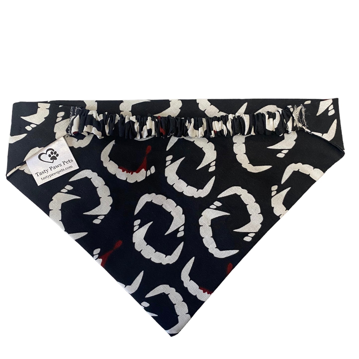 Glowing Vampire Teeth Scrunchie Bandana image 2