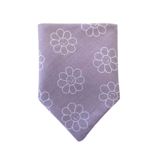 Purple Smiley Daisy Bandana image 0
