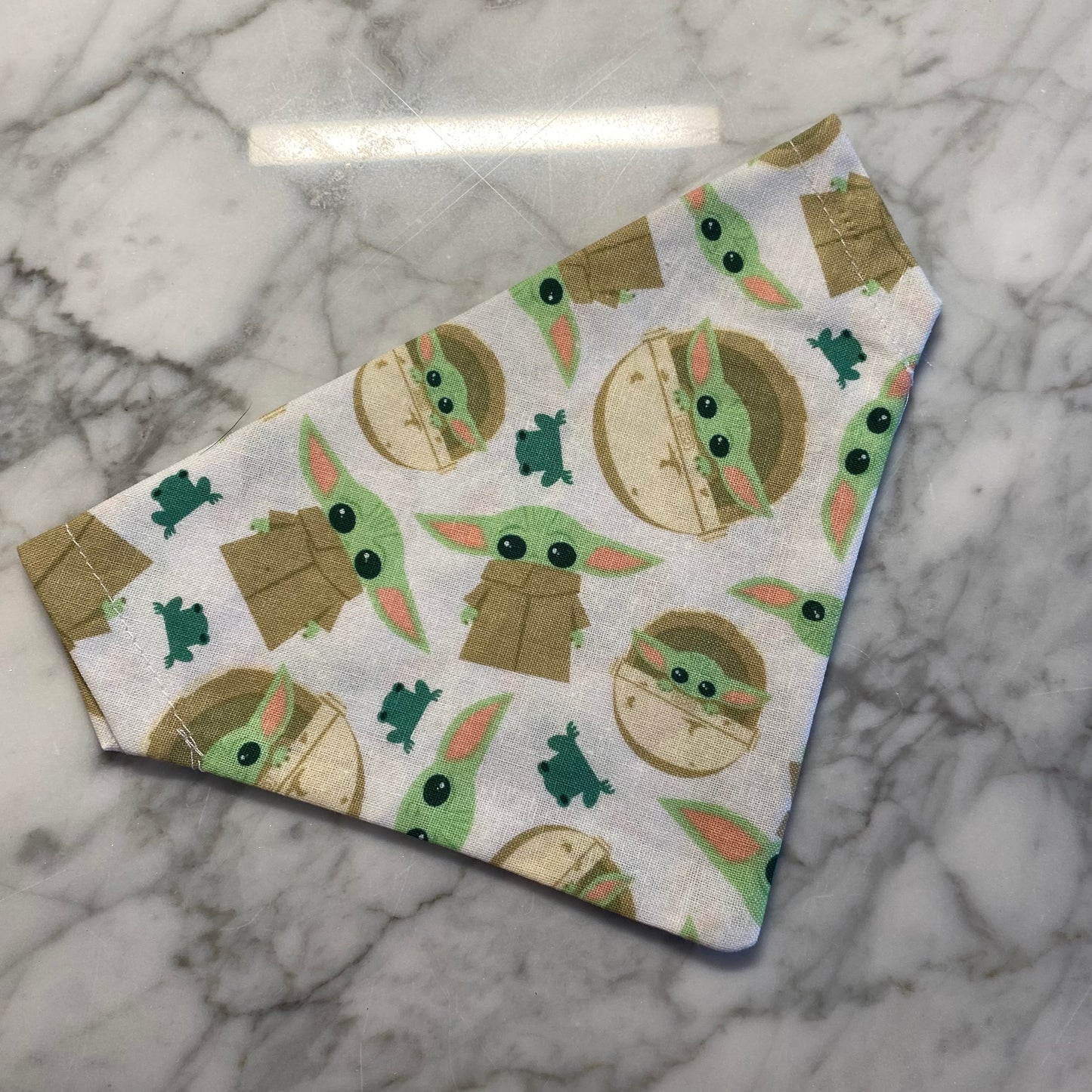 Baby Yoda With Frog bandana image 1