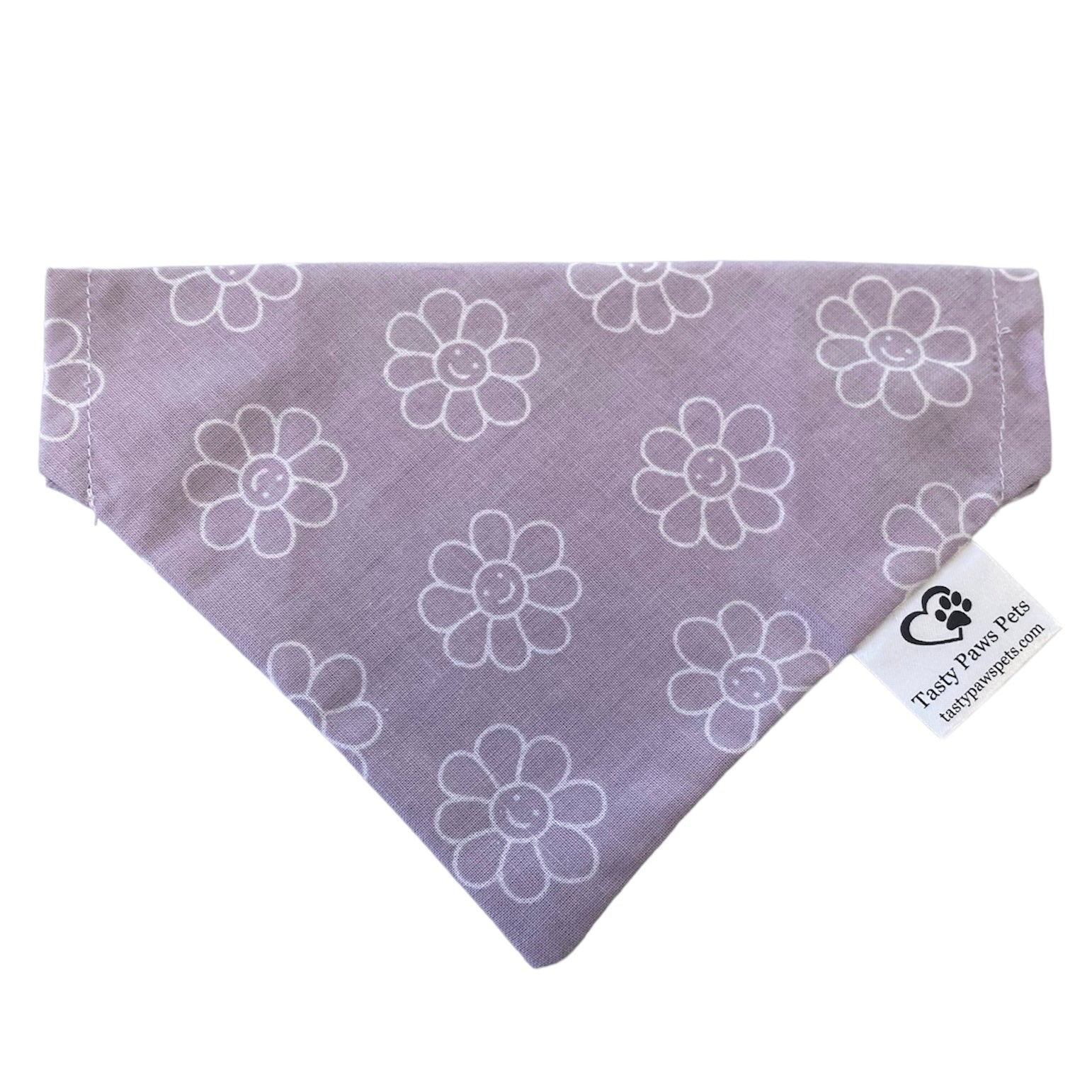 Purple Smiley Daisy Bandana image 1
