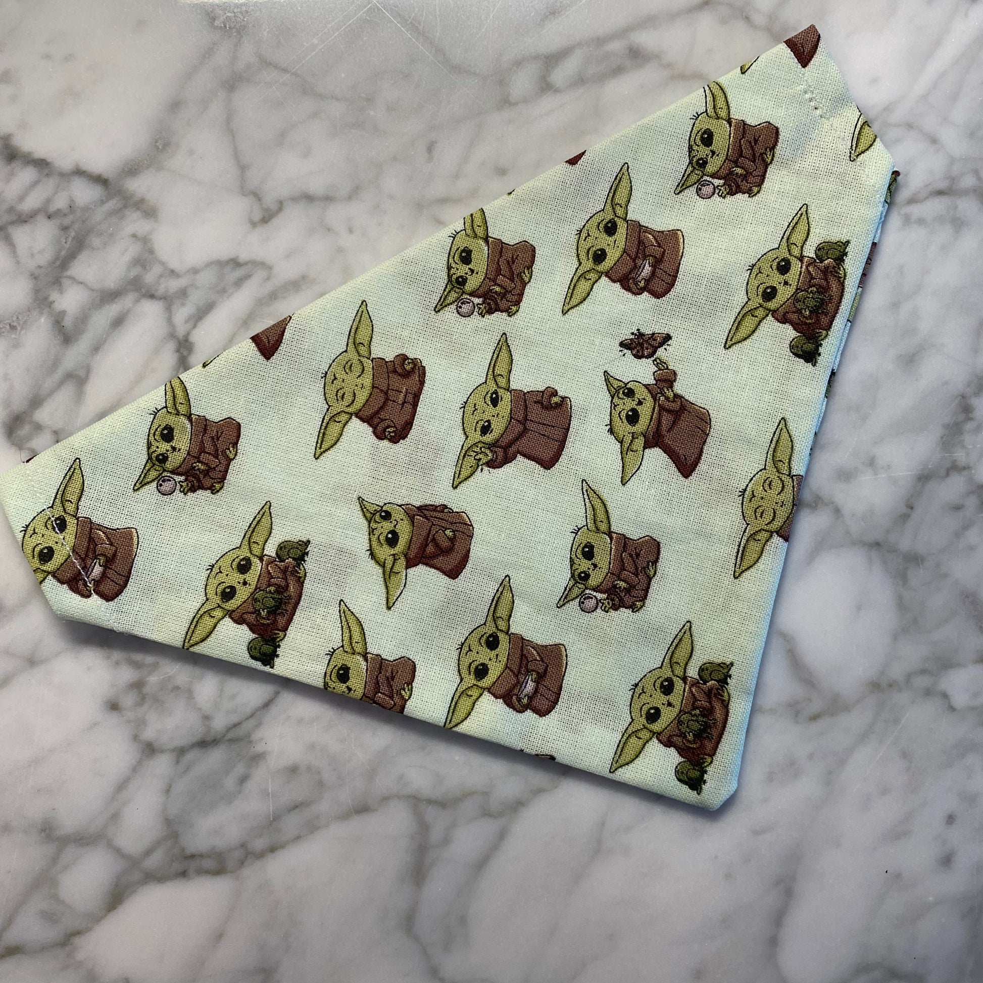 Baby Yoda Scrunchie Bandana image 1